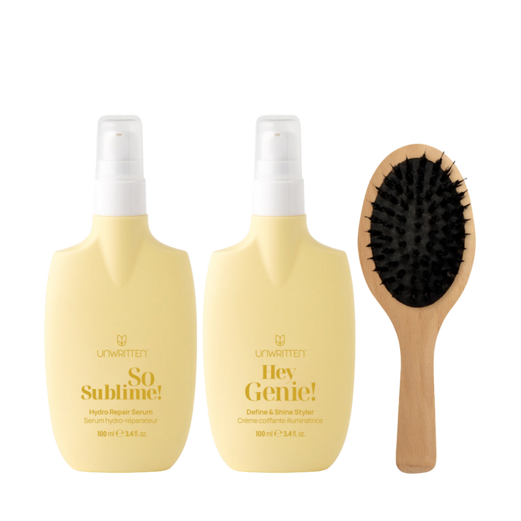 Anti Frizz Styling Duo + On-the-go Cushion brush