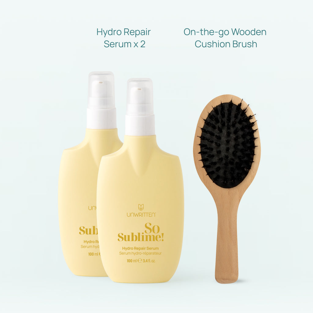 So sublime! duo + On-the-go wooden cushion brush
